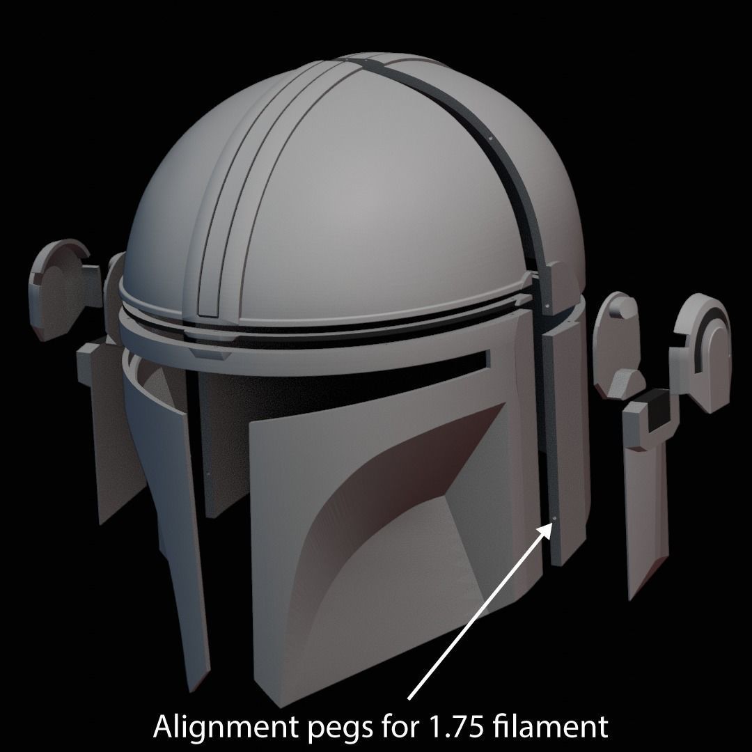THE MANDALORIAN HELMET V2 3D print model_12