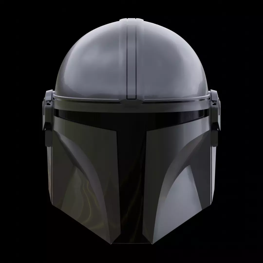 THE MANDALORIAN HELMET V2 3D print model_0