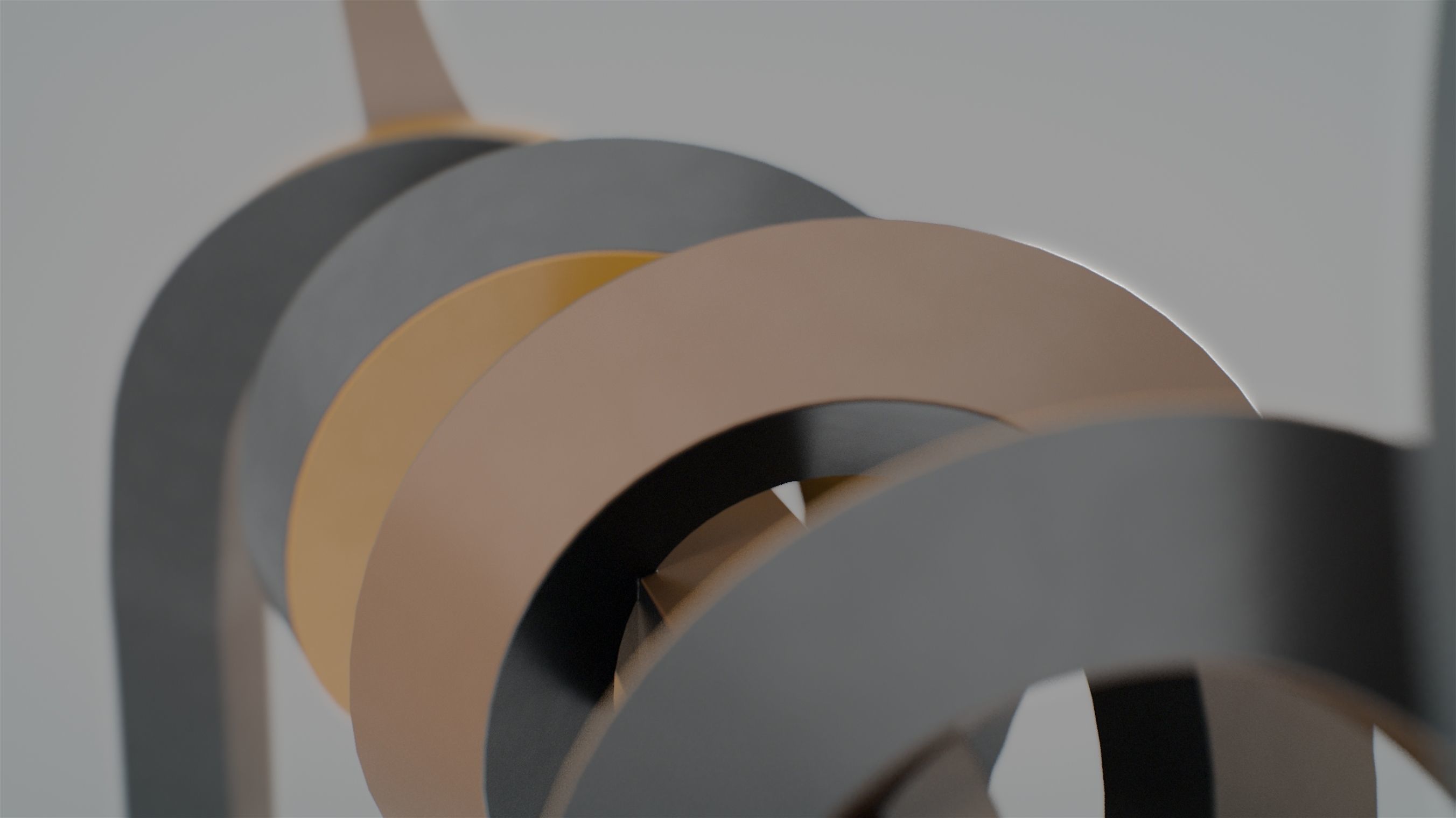 Dachshund abstract sculpture of dog 3D model_20