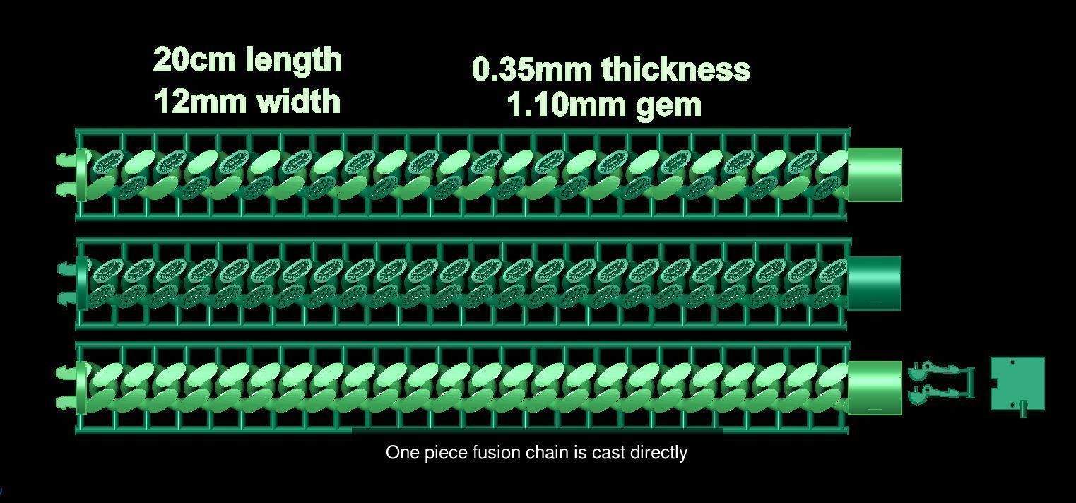 hollow chain models 24pcs 3D Model Collection_2