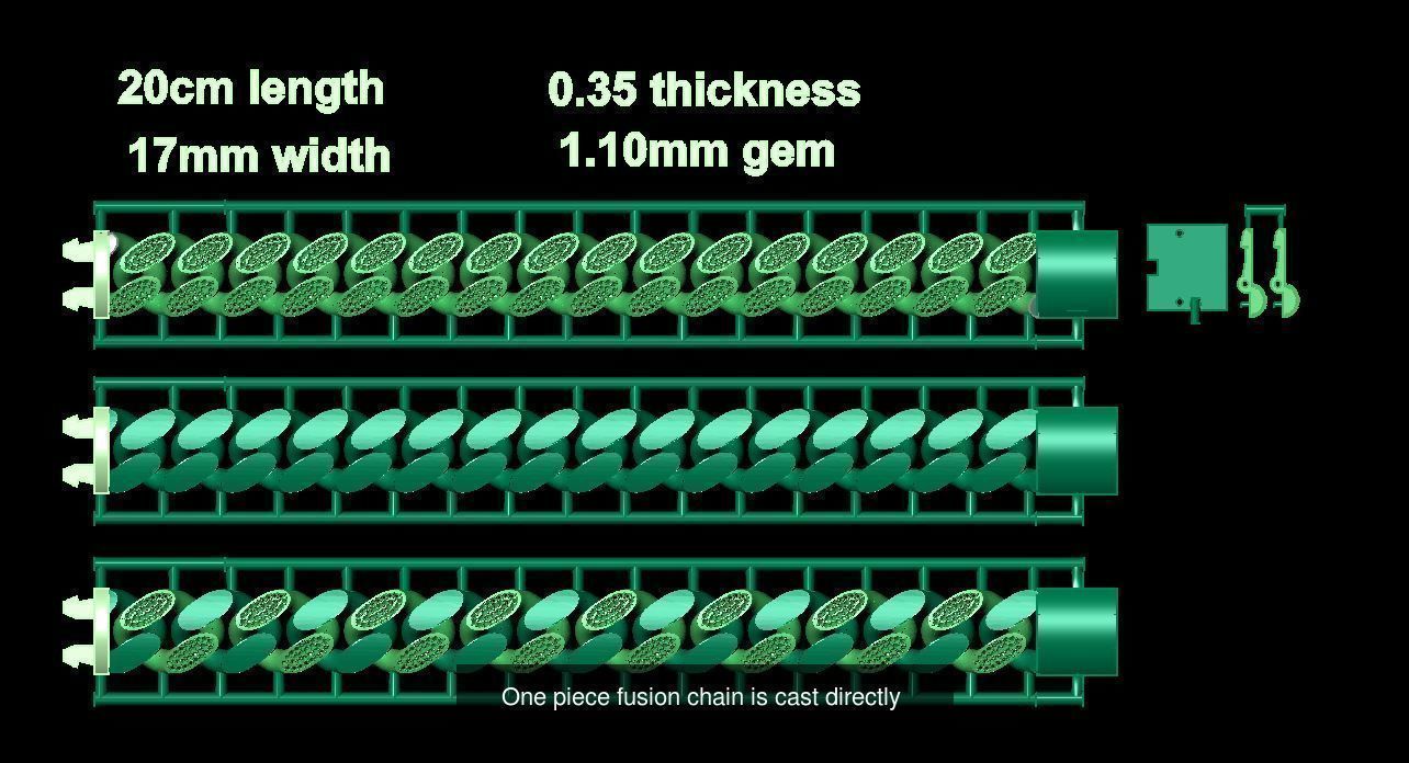 hollow chain models 24pcs 3D Model Collection_3