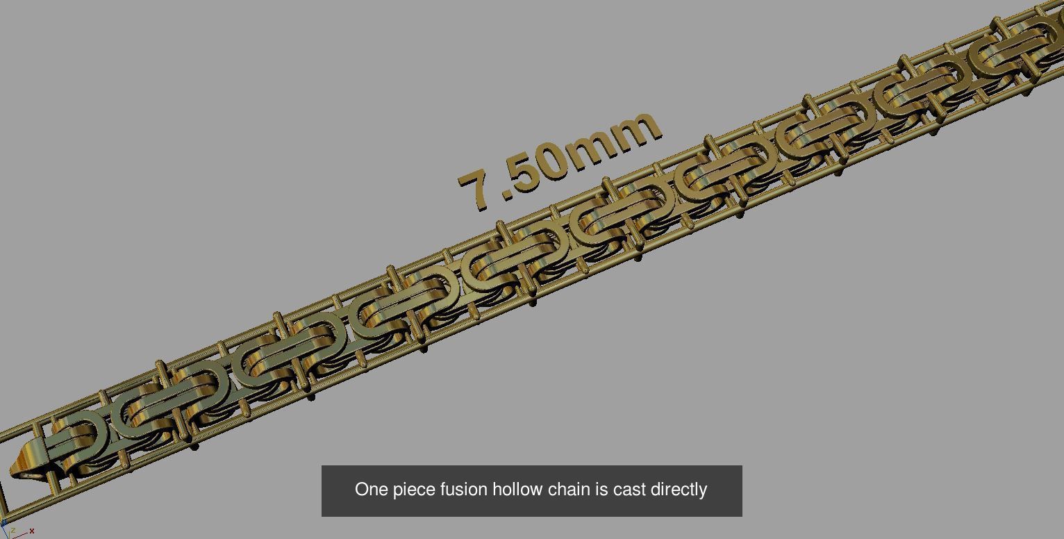 hollow chain models 24pcs 3D Model Collection_12