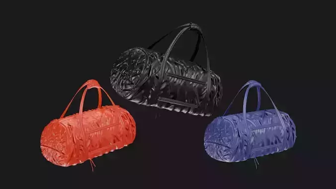 Gym Bag Low-poly 3D model
