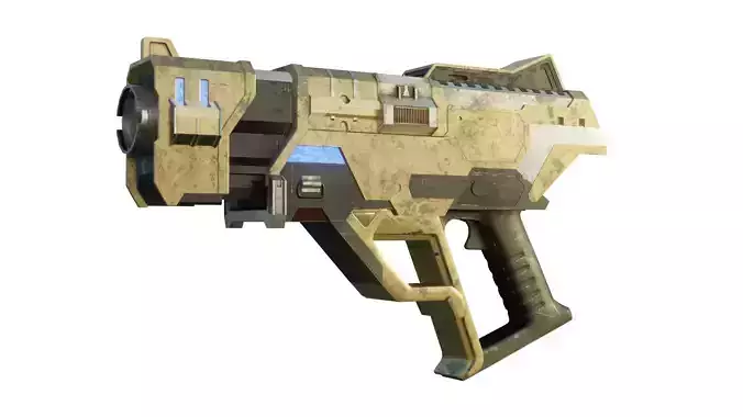 Cyber Gun - Low Poly - Game Ready