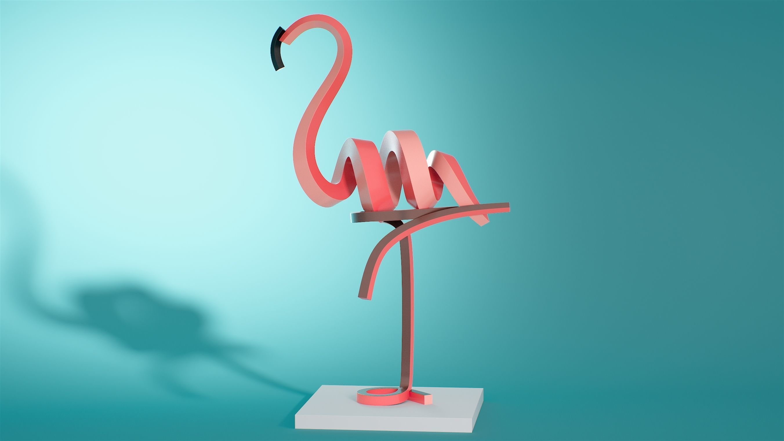 Flamingo 2020 3D model_2