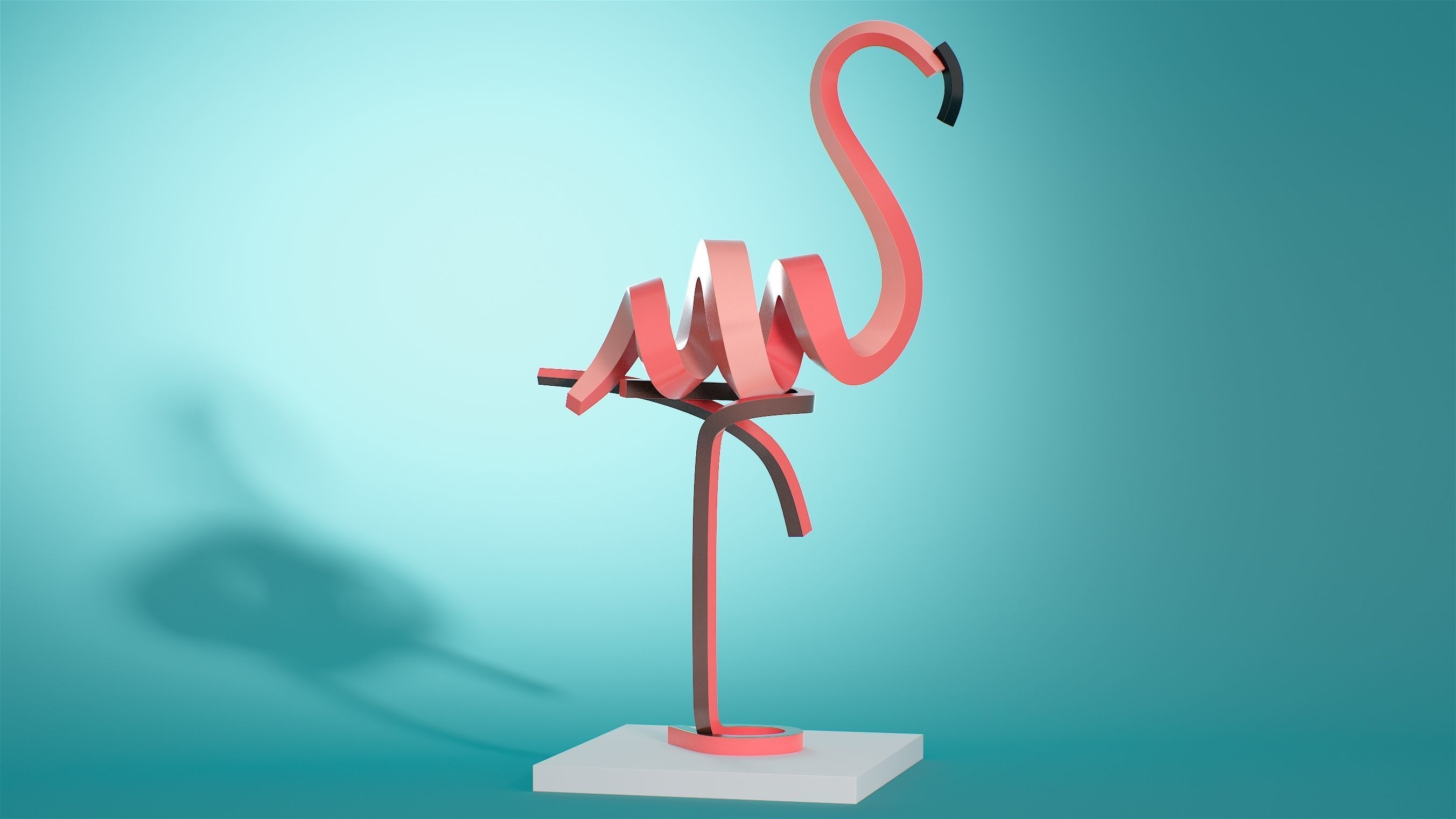 Flamingo 2020 3D model_8
