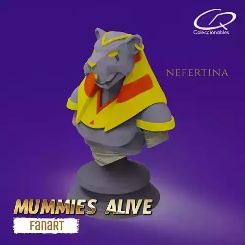 Mummies Alive Collection - Nefertina 3D print model