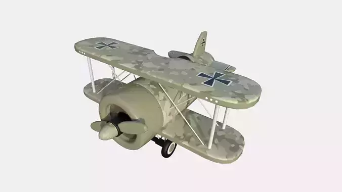 Airplane Cartoon A09 Desert Camouflage - Classic Aircraft
