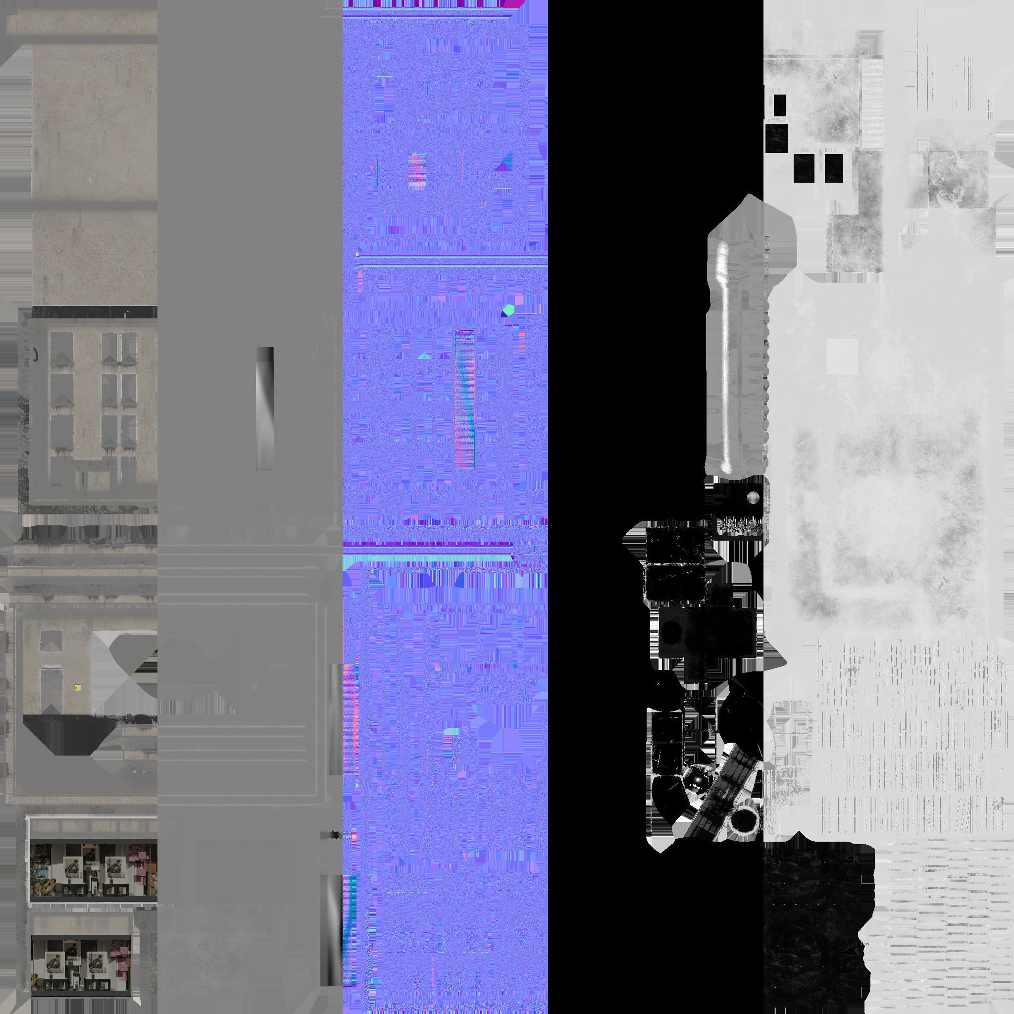 buiding brick building Low-poly 3D model_14