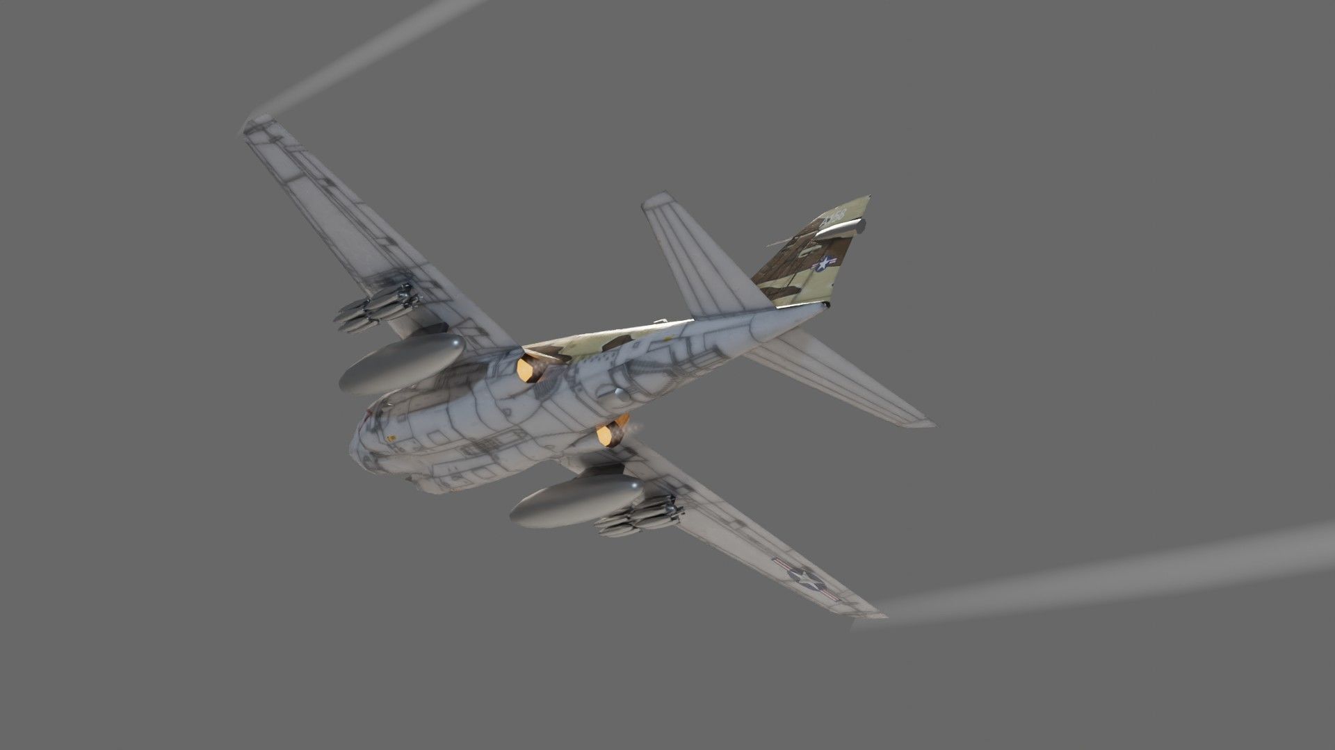 Grumman A-6 Intruder jet attack plane Low-poly 3D model_12