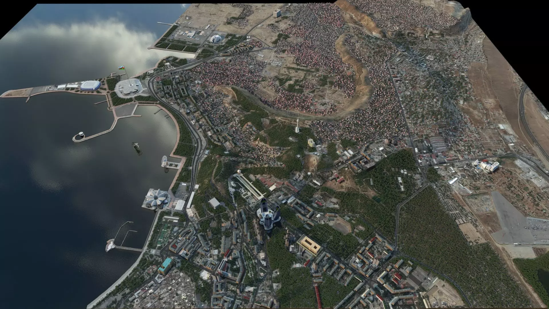 Baku 3d map 3D model_0