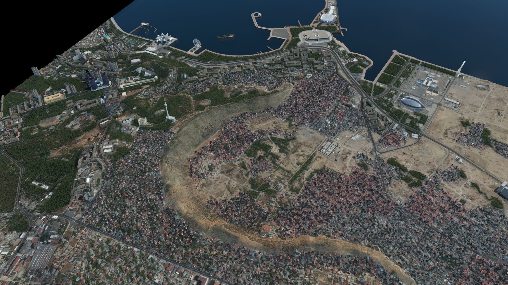 Baku 3d map 3D model_2