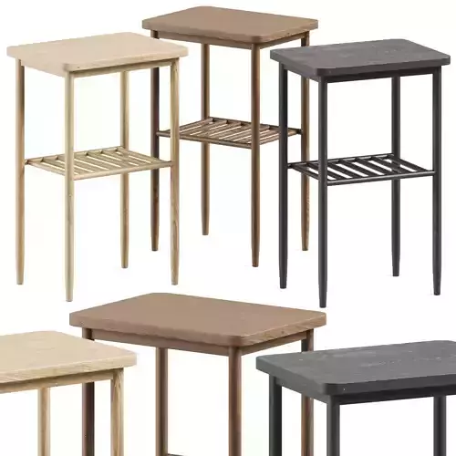 Acorn Side Table by Hubsch Interior 3D model