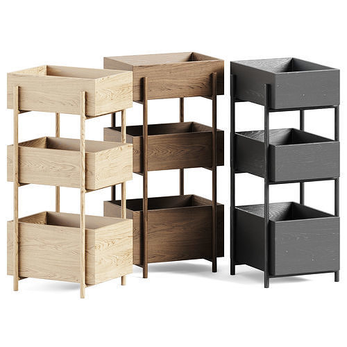 Stack Console Table by Hubsch Interior 3D model