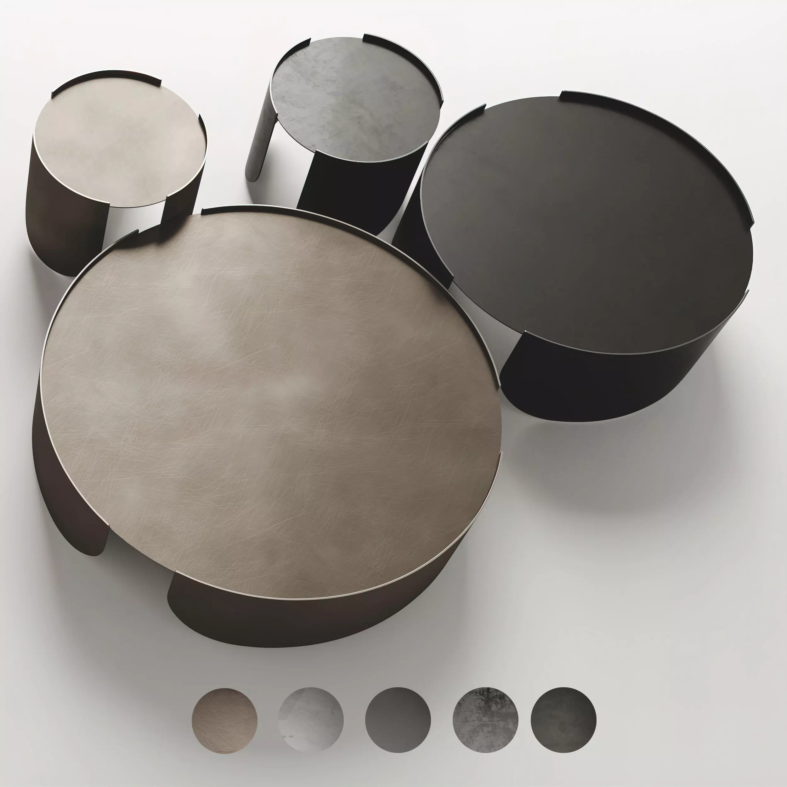 CANTORI ATENAE COFFEE TABLE Low-poly 3D model_0