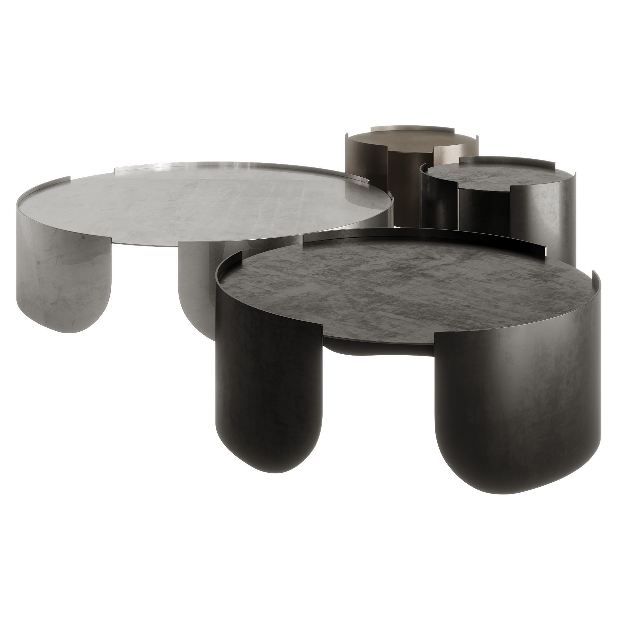 CANTORI ATENAE COFFEE TABLE Low-poly 3D model_1