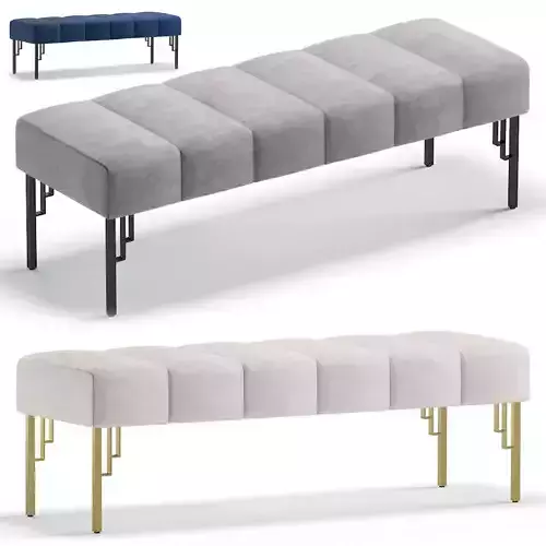 Bench WHITNEY by Cazarina Interiors 3 Colors Version