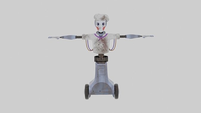 Chef Bot-FNAF Security Breach Low-poly 3D model