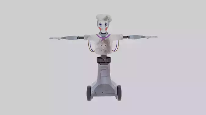 Chef Bot-FNAF Security Breach Low-poly 3D model