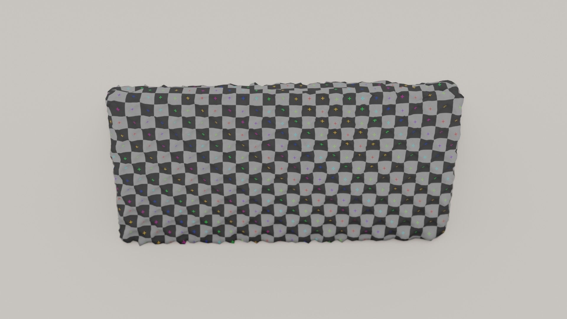 Filled Waffle Low-poly 3D model_9