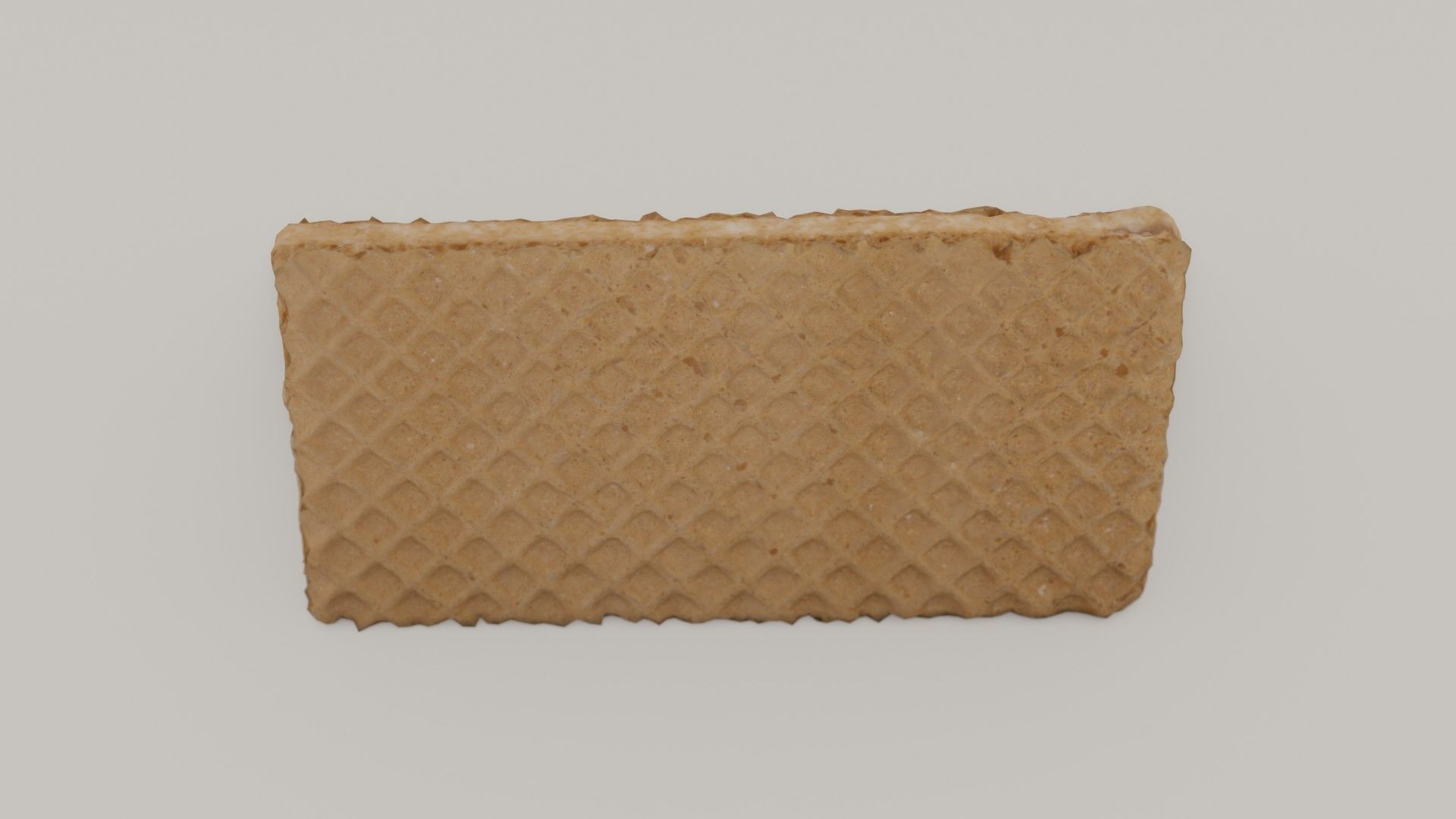 Filled Waffle Low-poly 3D model_5