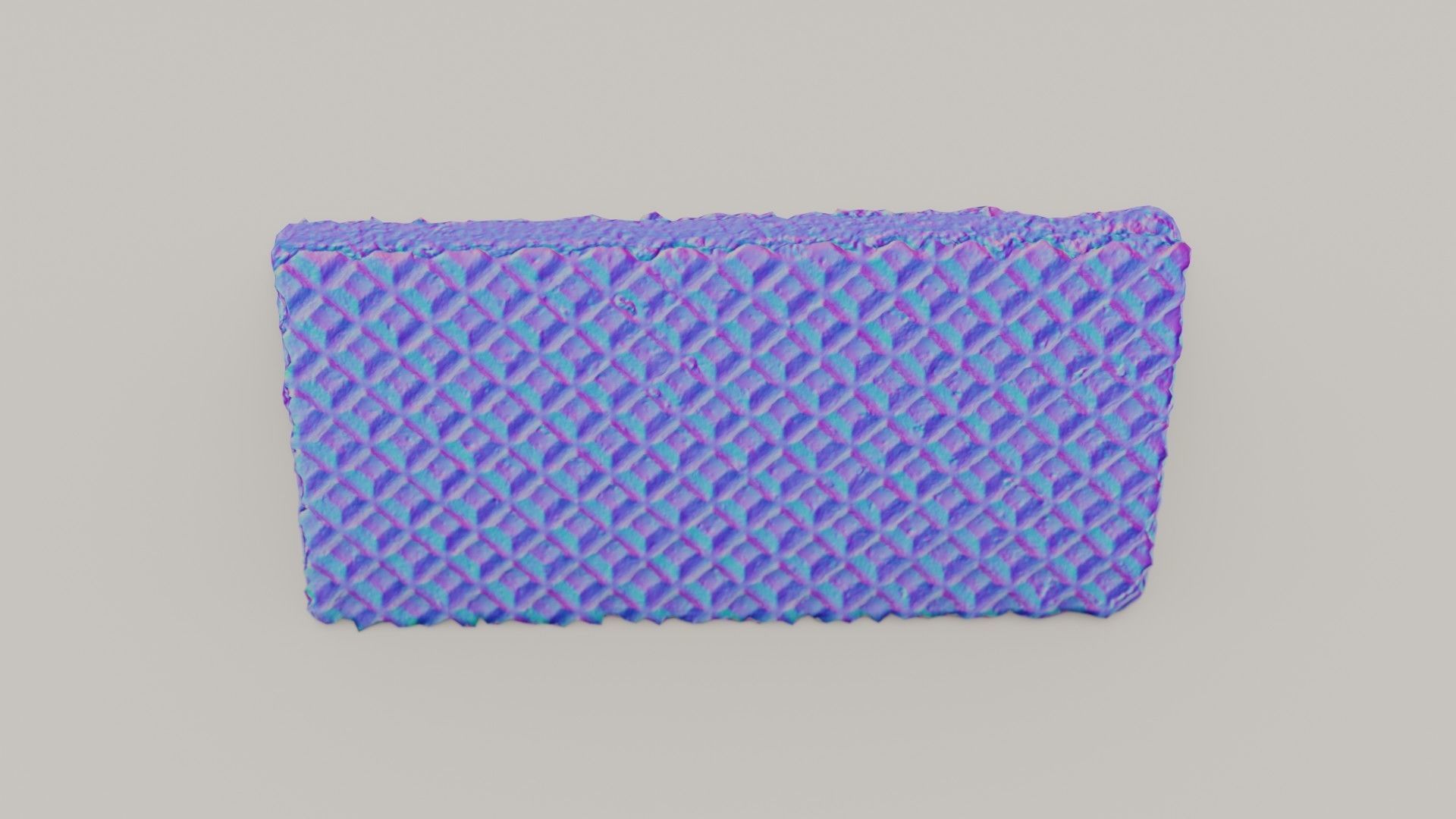 Filled Waffle Low-poly 3D model_8
