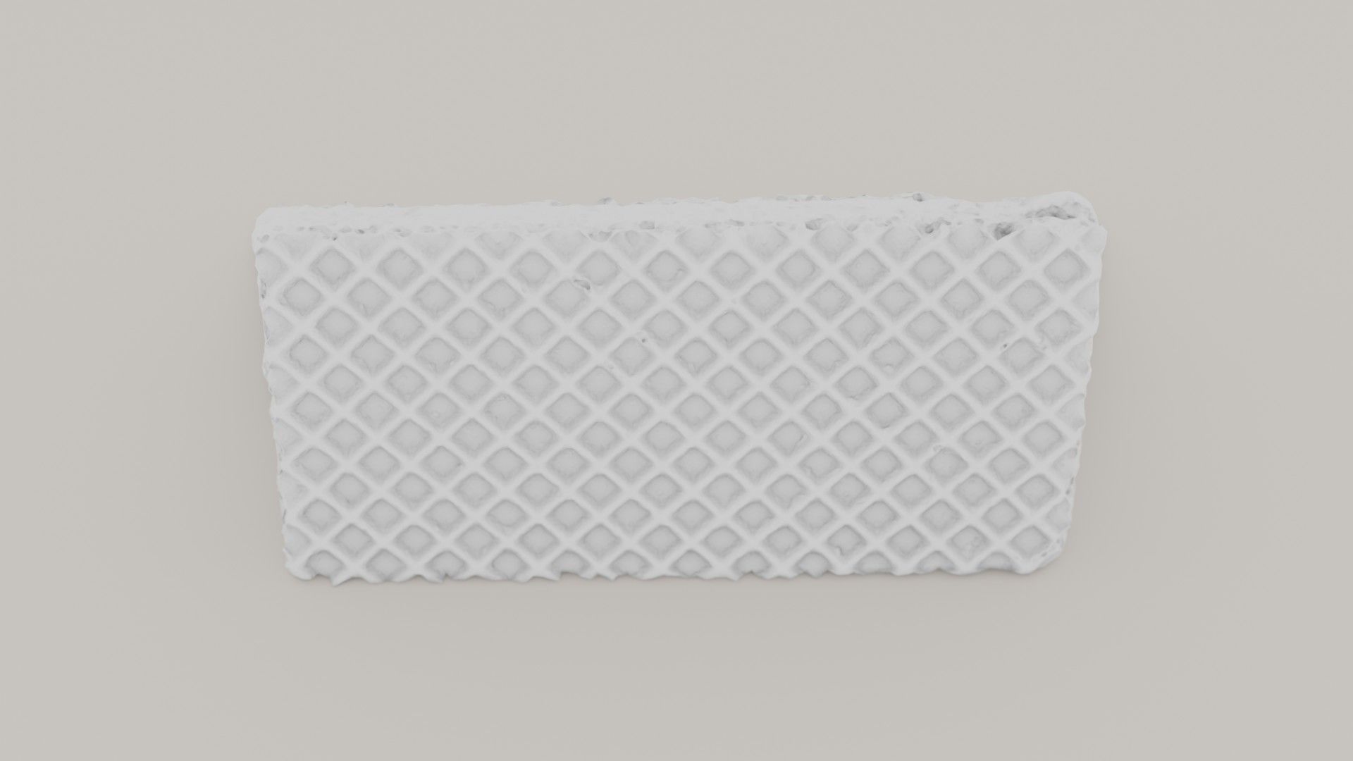 Filled Waffle Low-poly 3D model_4