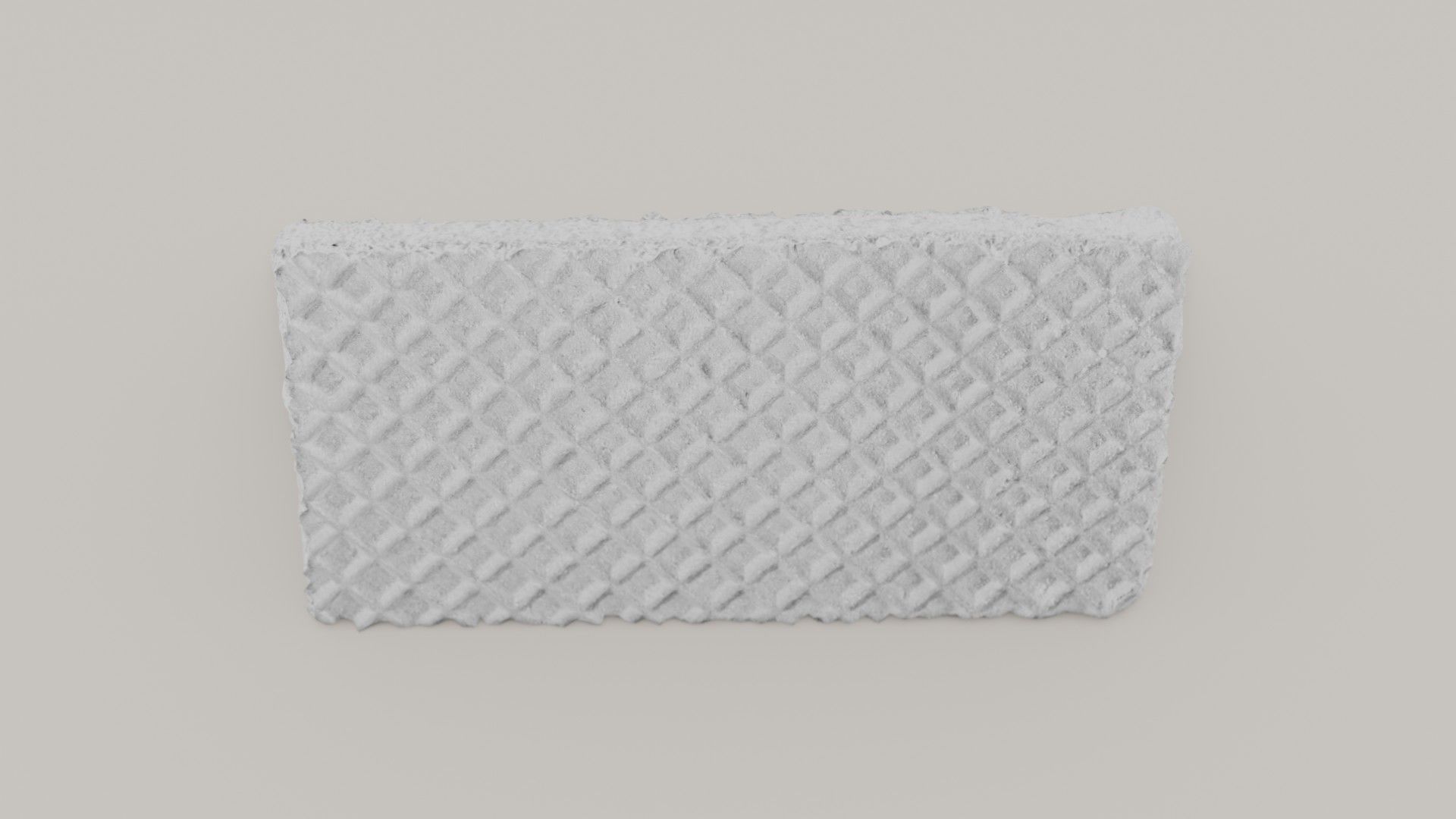 Filled Waffle Low-poly 3D model_7