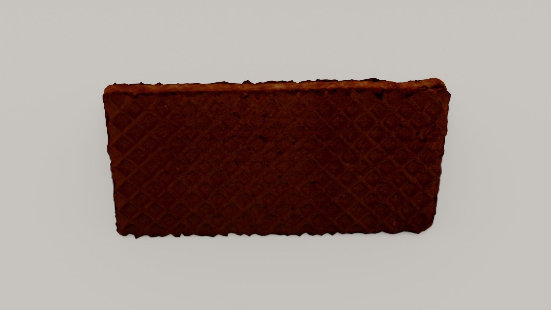 Filled Waffle Low-poly 3D model_6