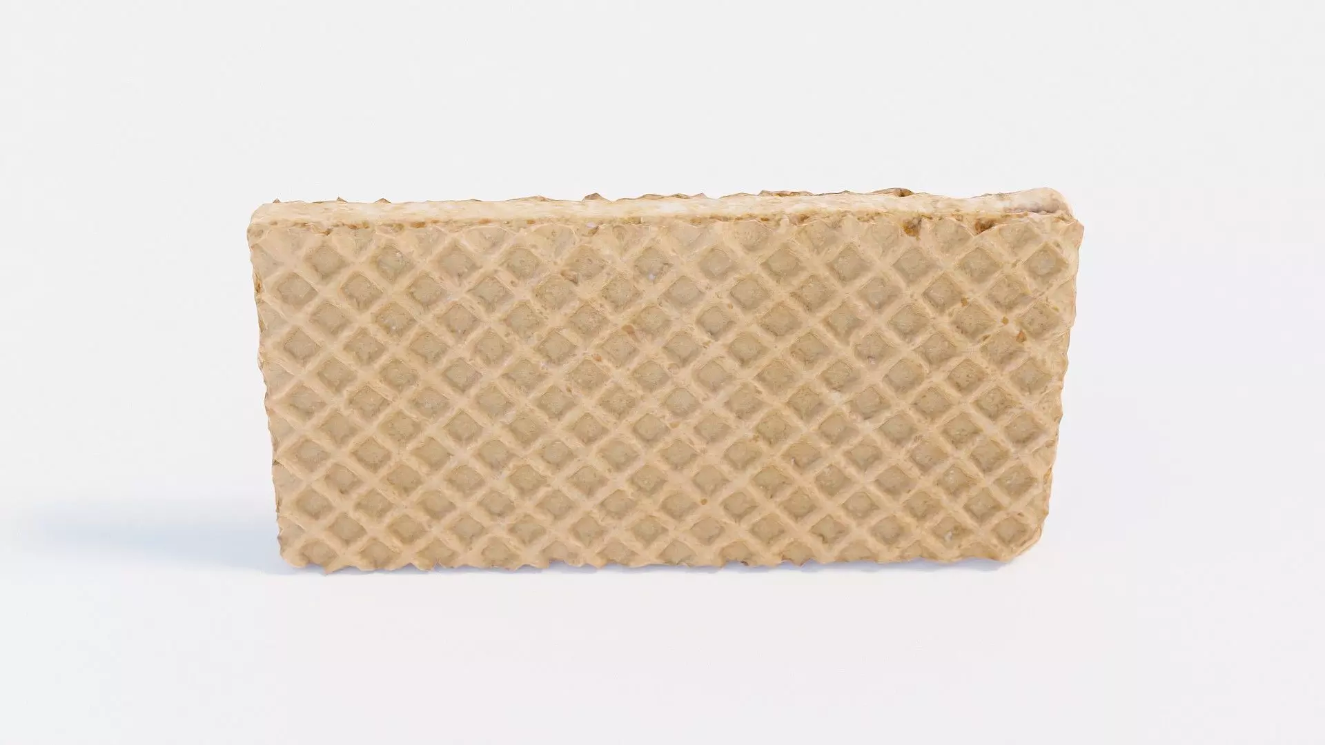 Filled Waffle Low-poly 3D model_0