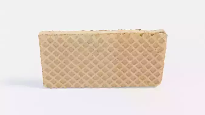 Filled Waffle Low-poly 3D model