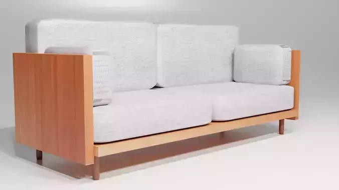 Sofa with wood