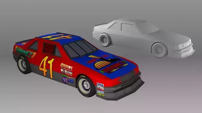 Daytona USA Hornet Low-poly 3D model