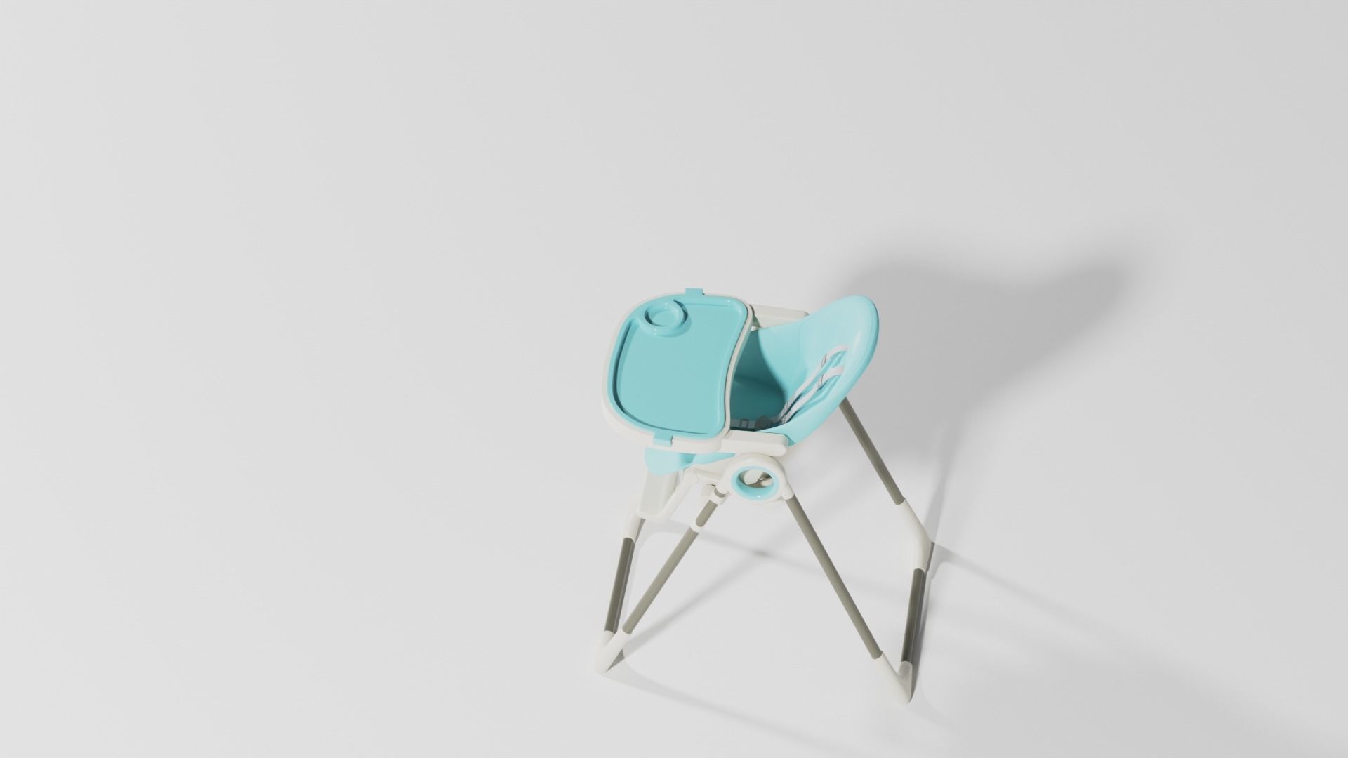 Adjustable baby feeding chair set 3 various  Scolours Low-poly 3D model_11