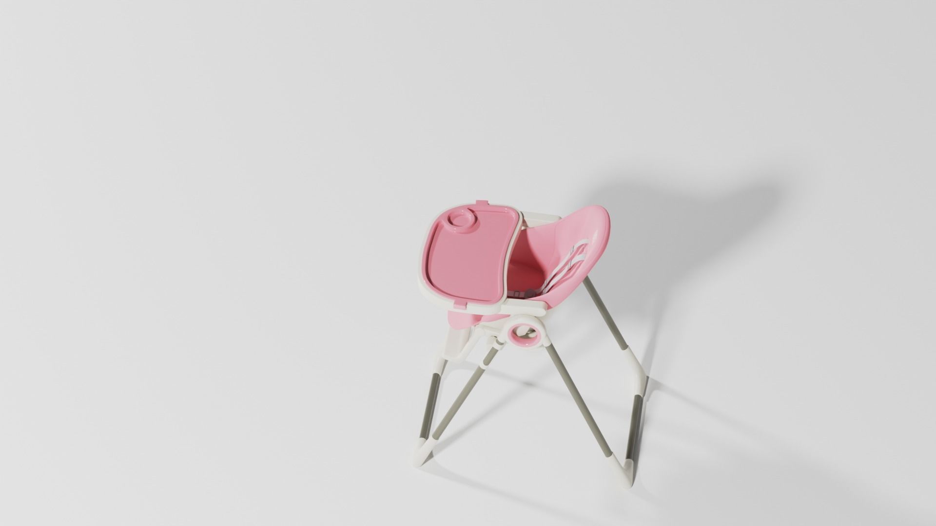 Adjustable baby feeding chair set 3 various  Scolours Low-poly 3D model_12