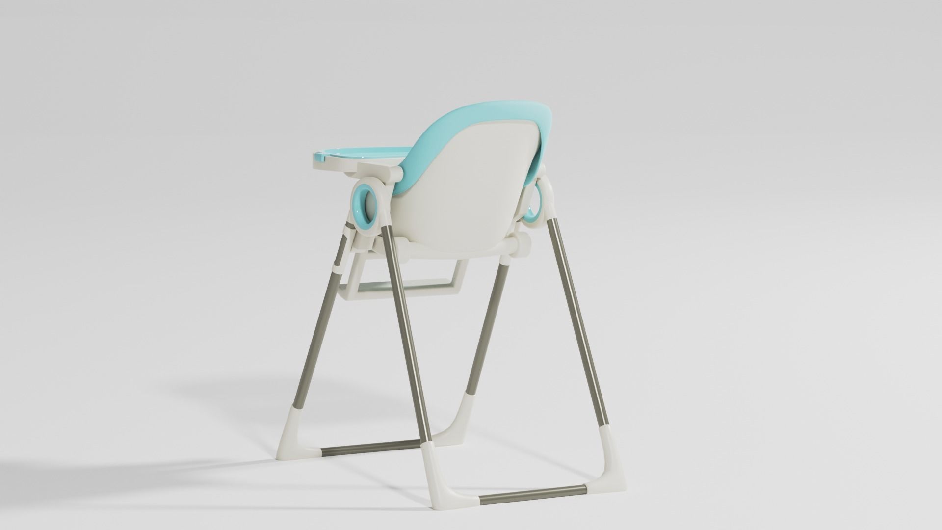 Adjustable baby feeding chair set 3 various  Scolours Low-poly 3D model_8