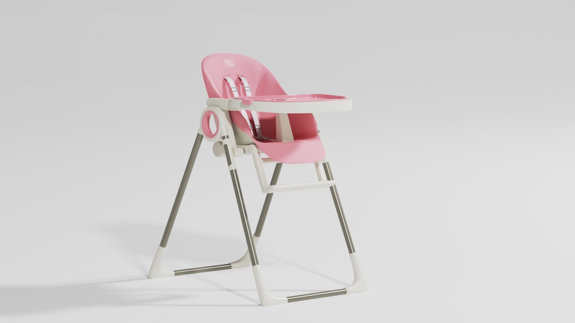 Adjustable baby feeding chair set 3 various  Scolours Low-poly 3D model_9