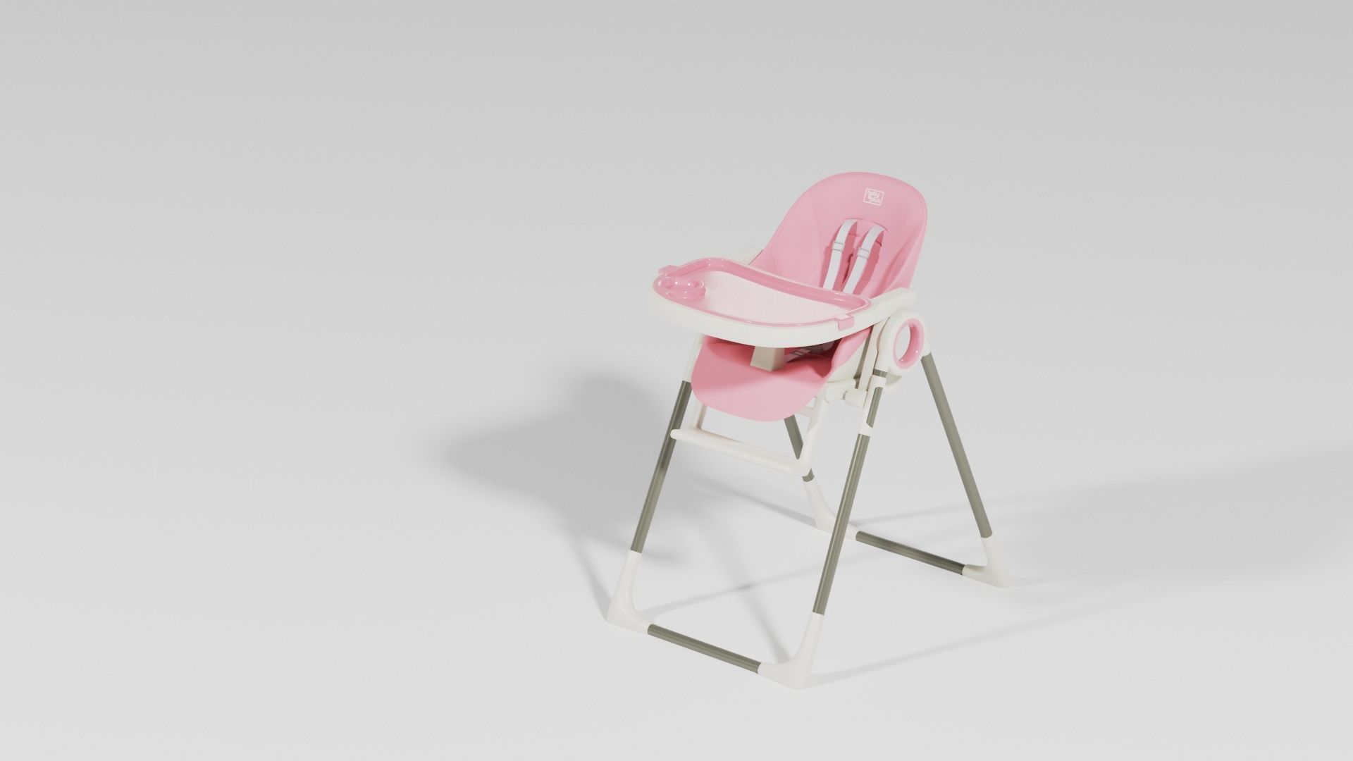 Adjustable baby feeding chair set 3 various  Scolours Low-poly 3D model_2