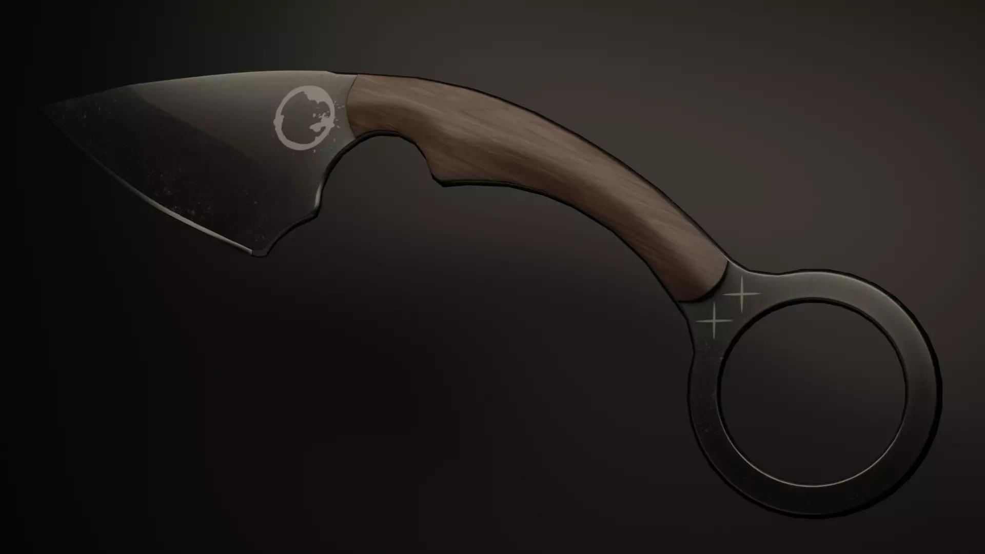 knife gameready pair of knives Free low-poly 3D model
