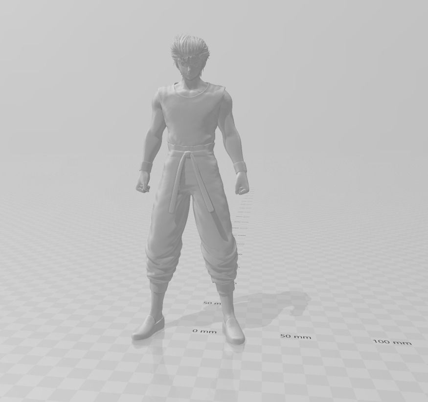 Yusuke Urameshi 3D Model 3D print model_3