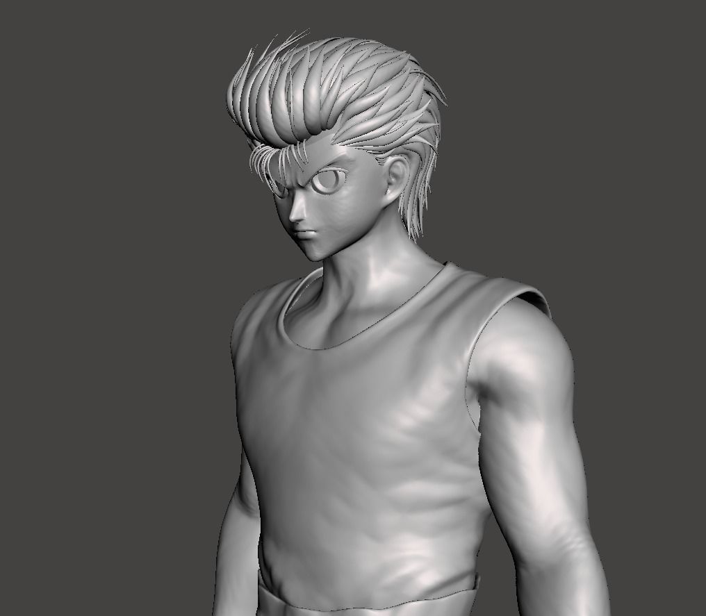 Yusuke Urameshi 3D Model 3D print model_1