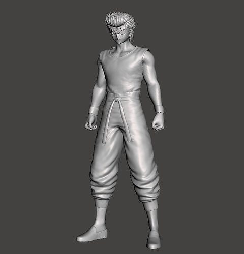 Yusuke Urameshi 3D Model 3D print model