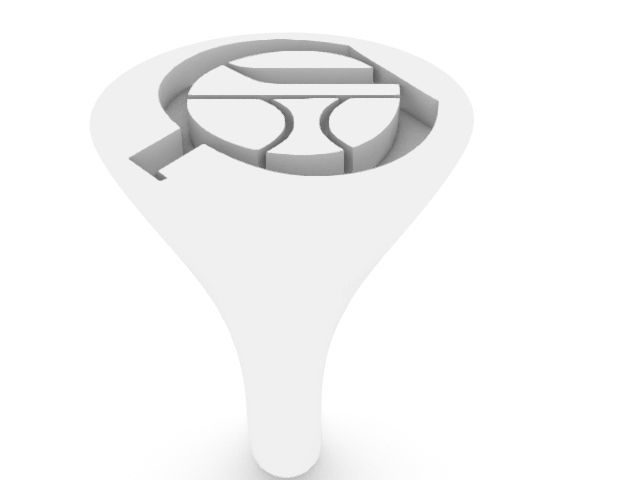 q classic alphabet ring stl verified 3D print model_3