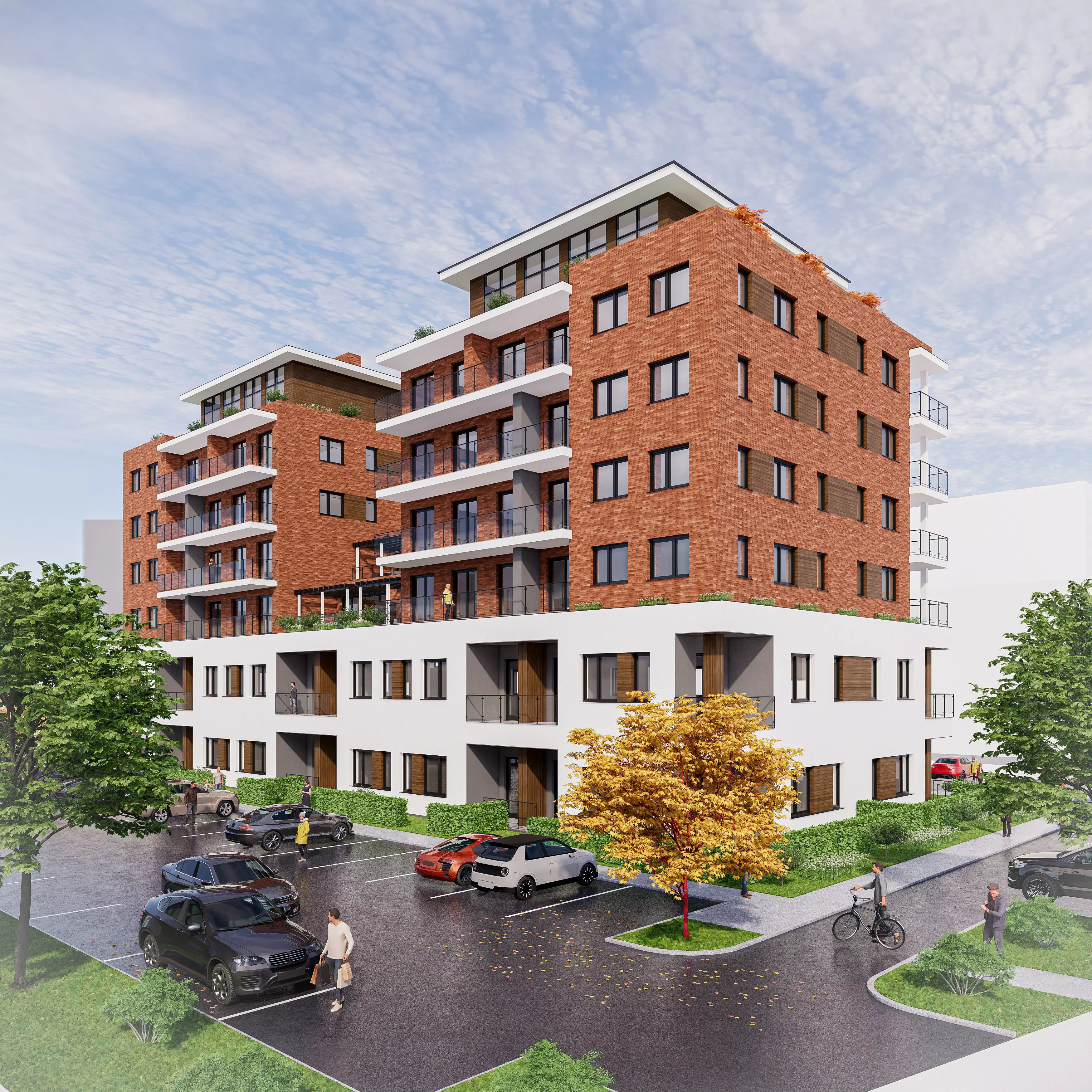 Apartment Building 1 3D model