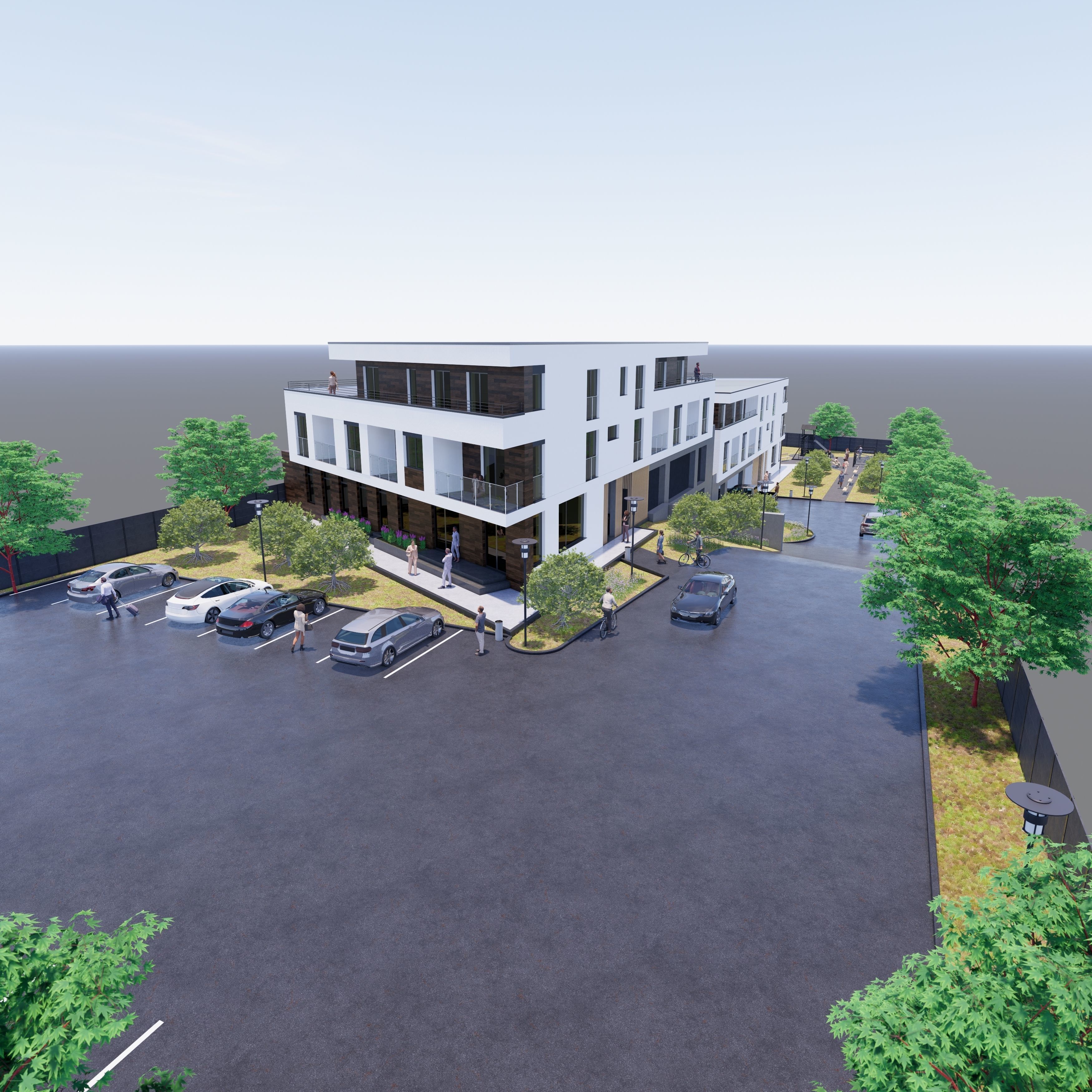 Apartment Building 2 3D model_6