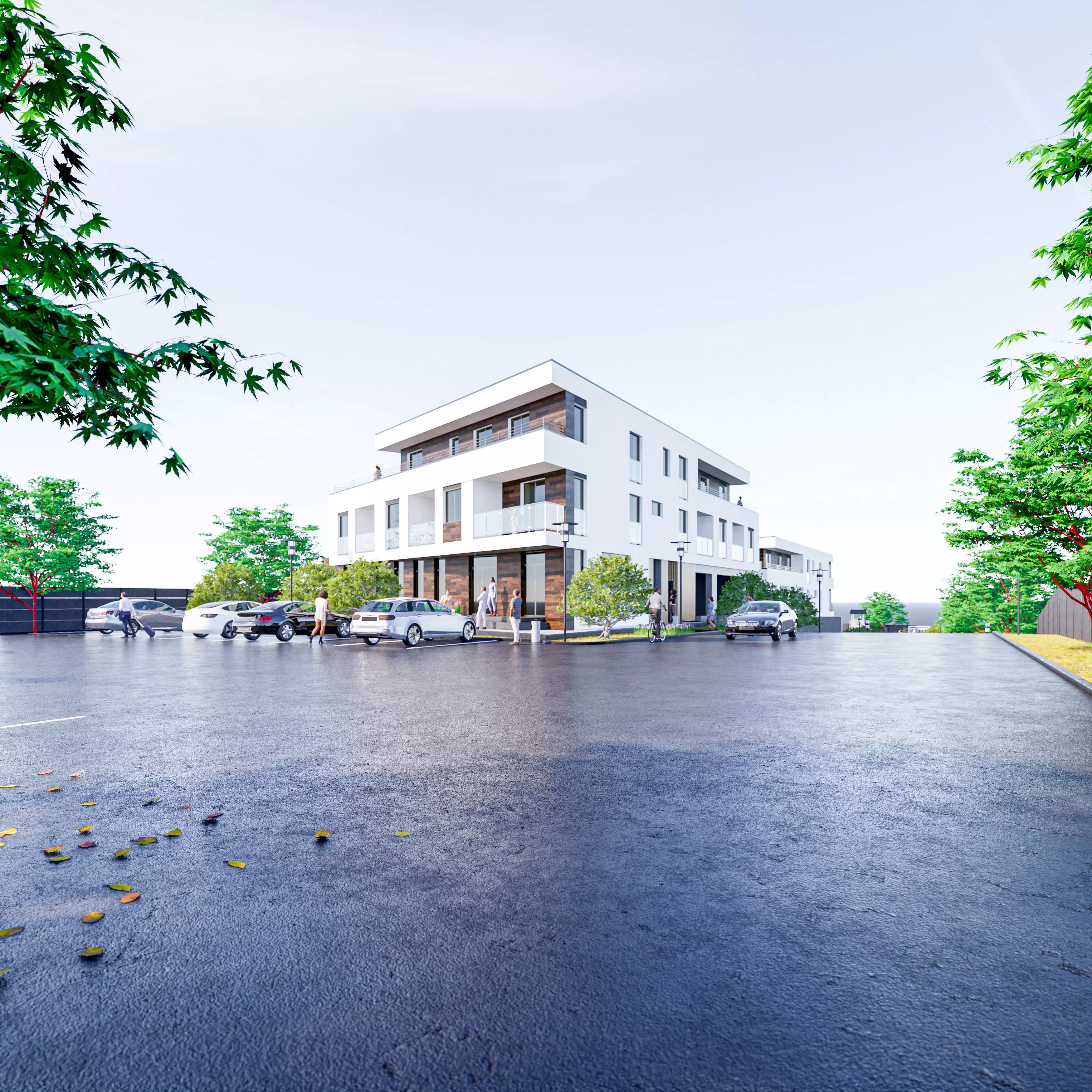 Apartment Building 2 3D model_0