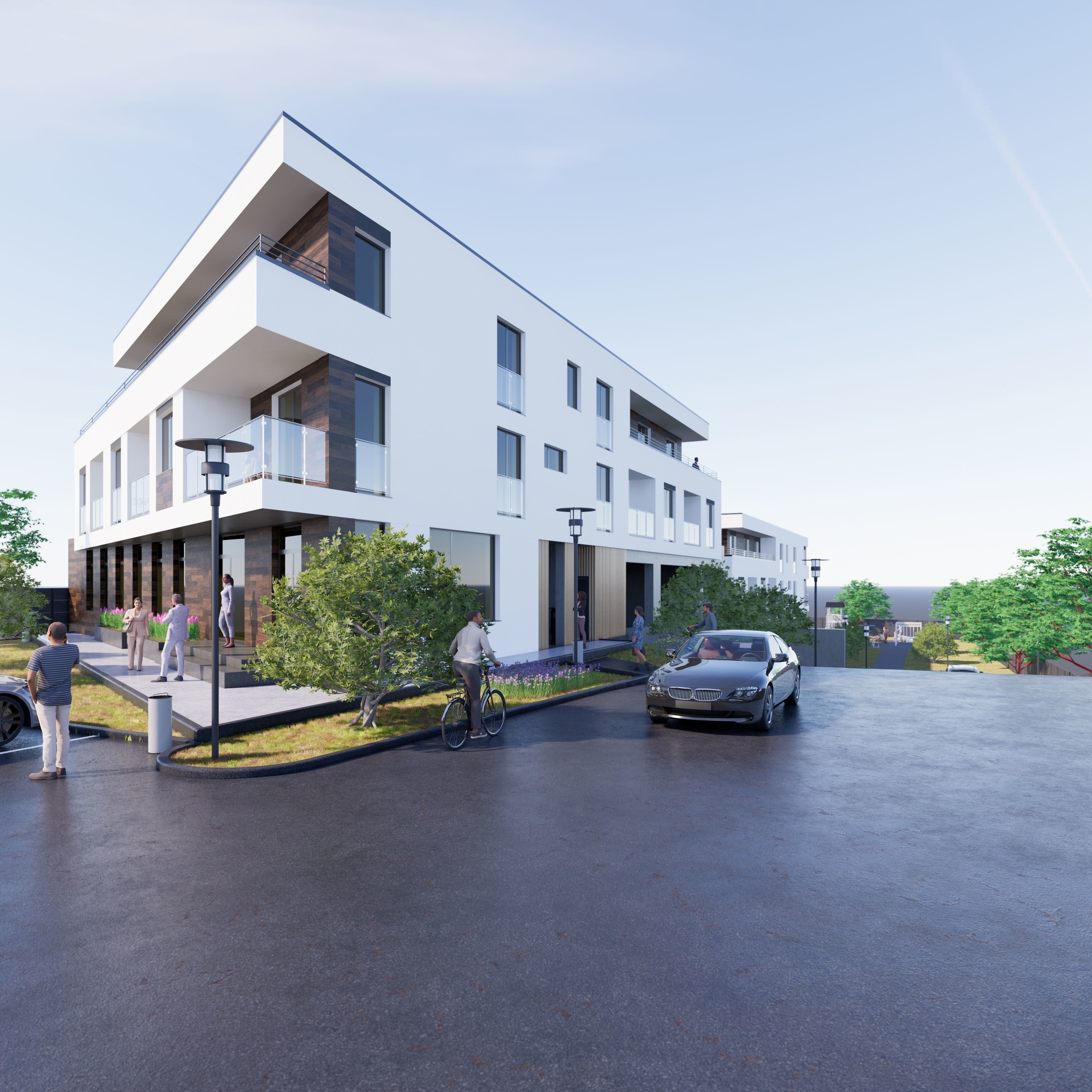 Apartment Building 2 3D model_1