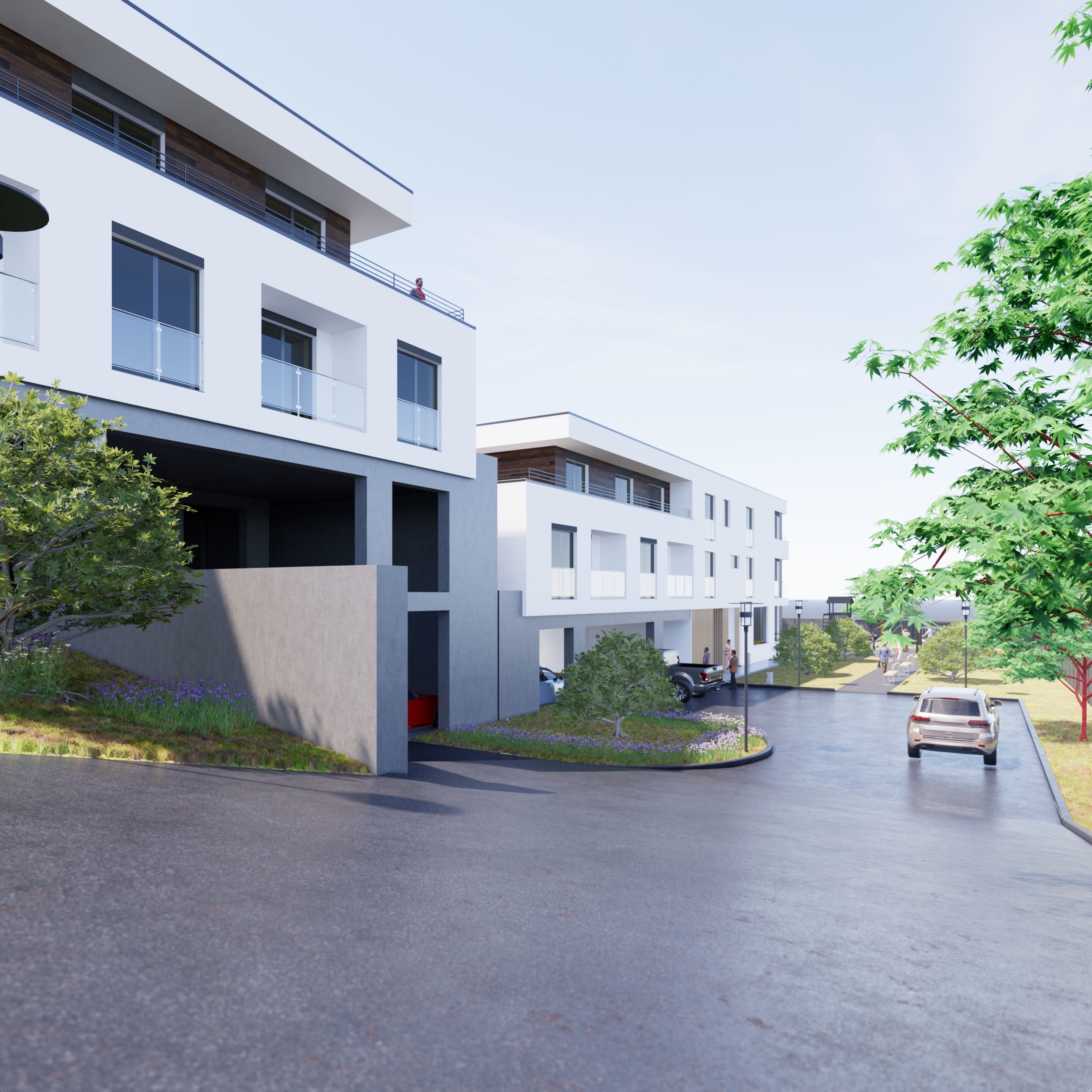 Apartment Building 2 3D model_2