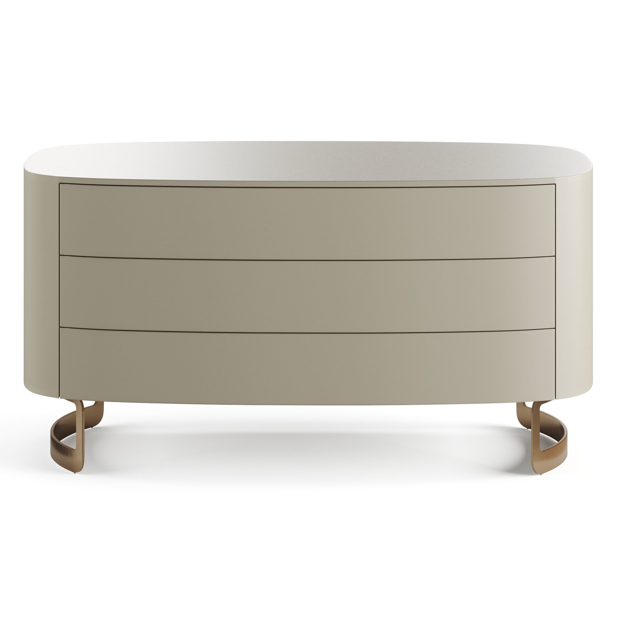 Fendi Moonlight Chest of Drawers Lacquer Low-poly 3D model_1