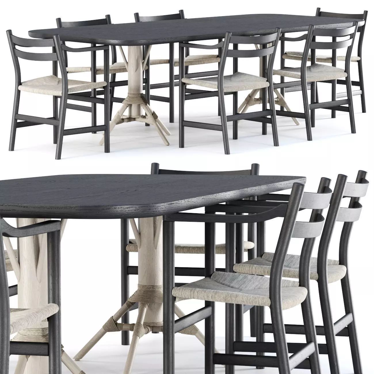 Carl Hansen furniture set v22 3D model